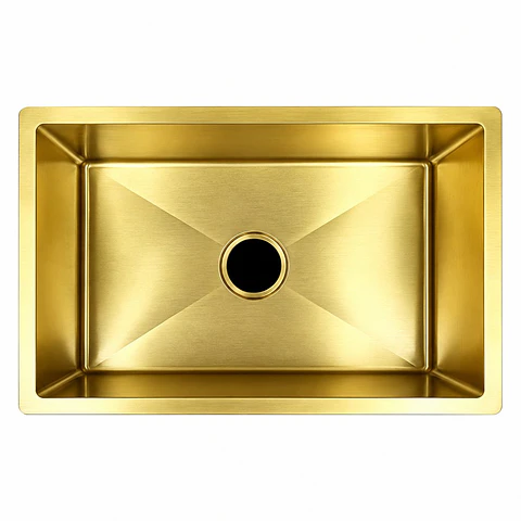 Lavaplatos acero 304 oro 70 × 45 × 21 cm thickness:2.5+0.7 mm