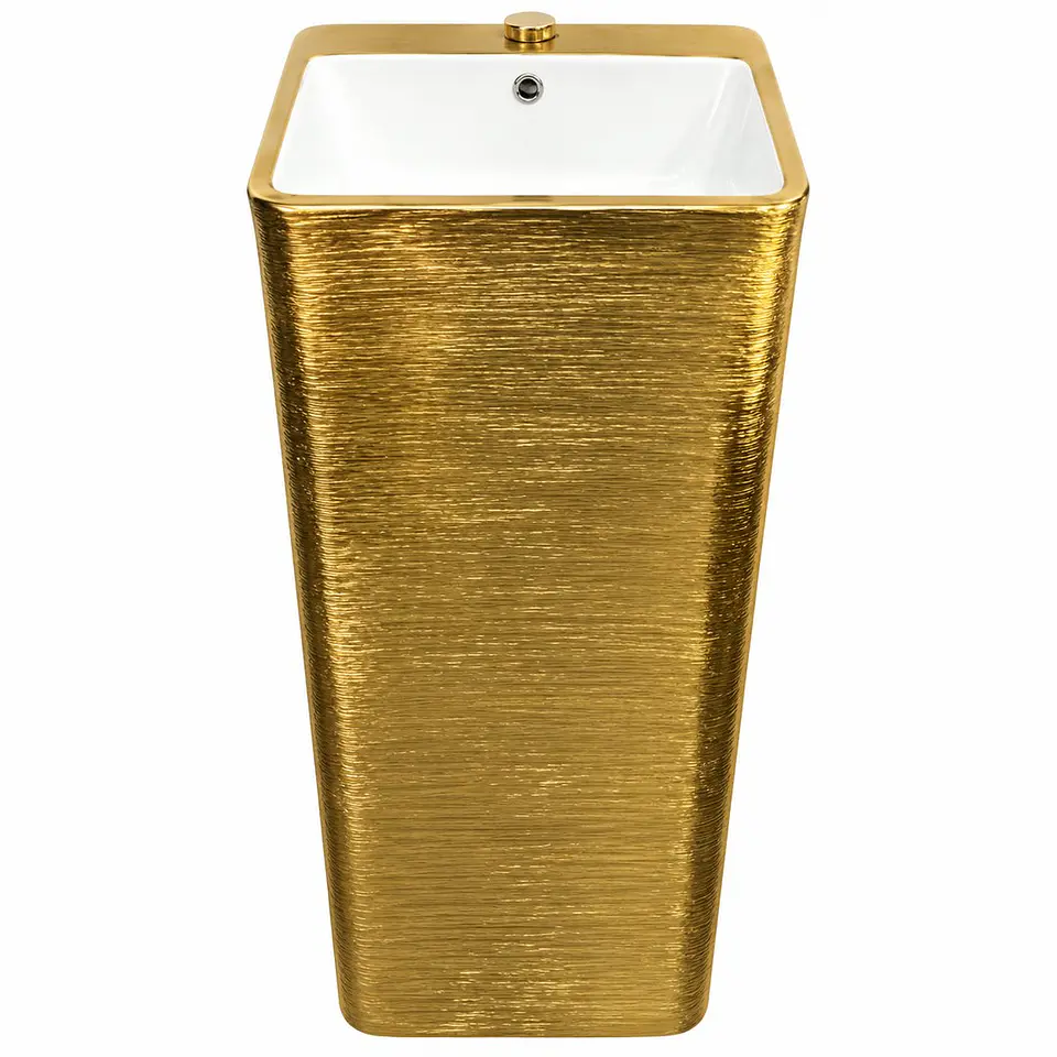 Lavamanos pilon oro cuadrado 83 × 40 1