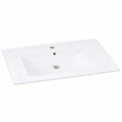 Lavamanos integrado en porcelana blanco 60 × 47 cm (ref. CB8060)