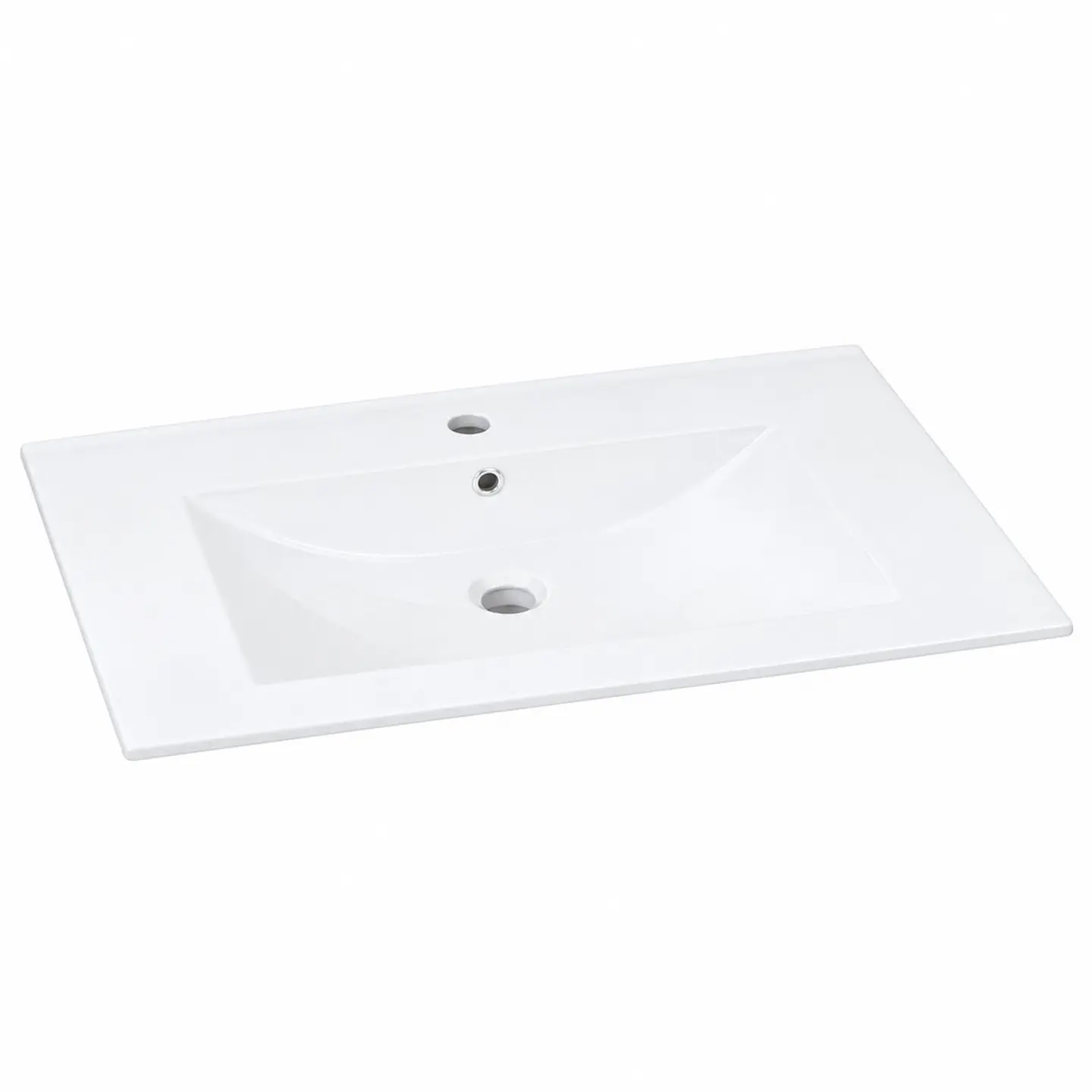 Lavamanos integrado en porcelana blanco 60 × 47 cm (ref. CB8060) 1