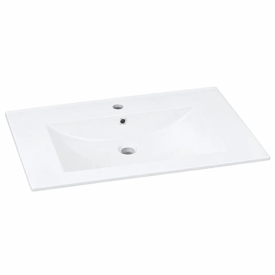 Lavamanos integrado en porcelana blanco 60 × 47 cm (ref. CB8060) 1