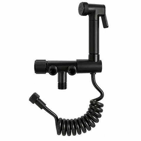 Ducha bidet soporte negro