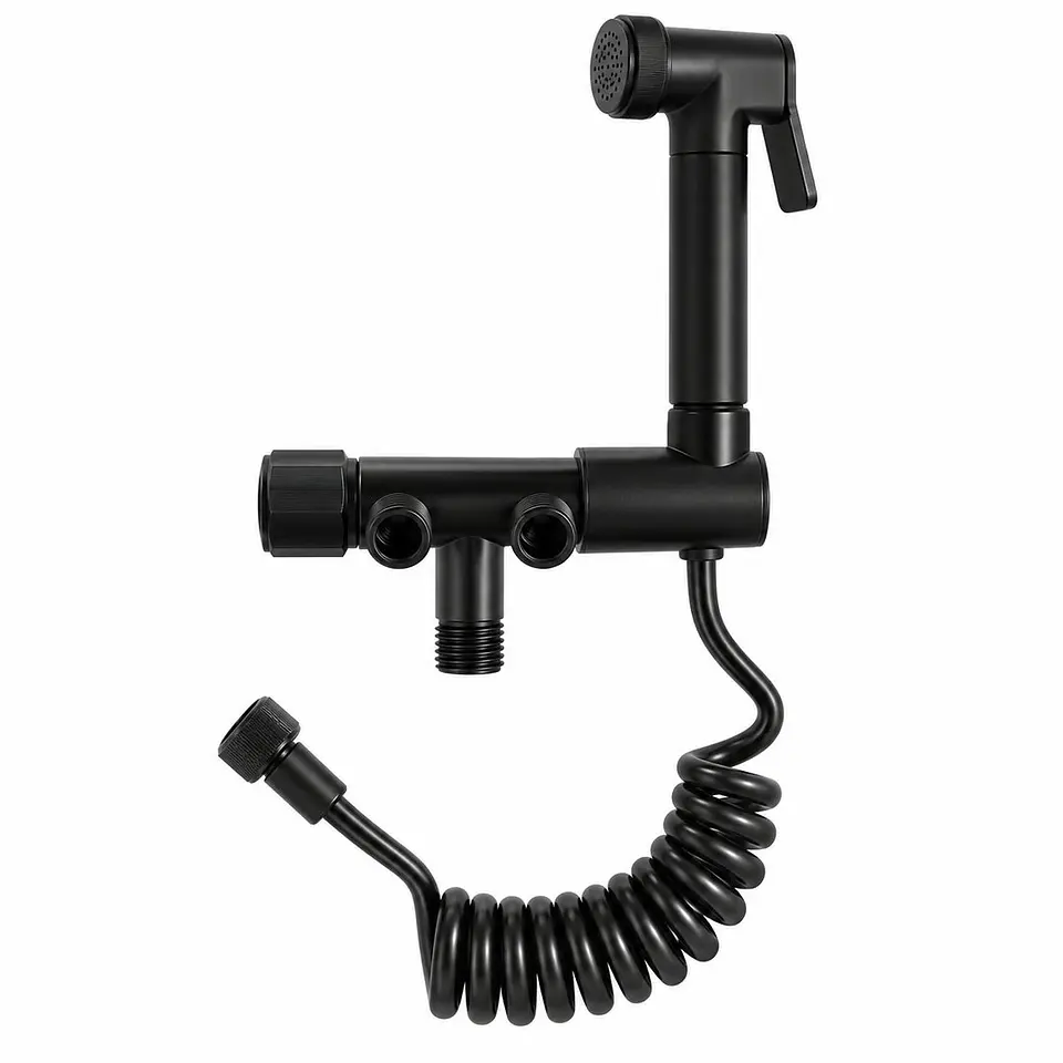 Ducha bidet soporte negro 1