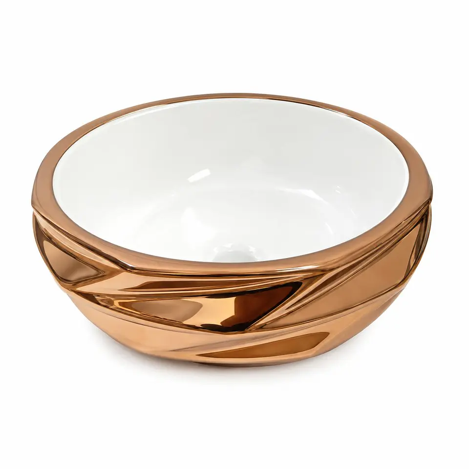 Lavamanos cosmos oro rosa 40 × 40 × 15 1