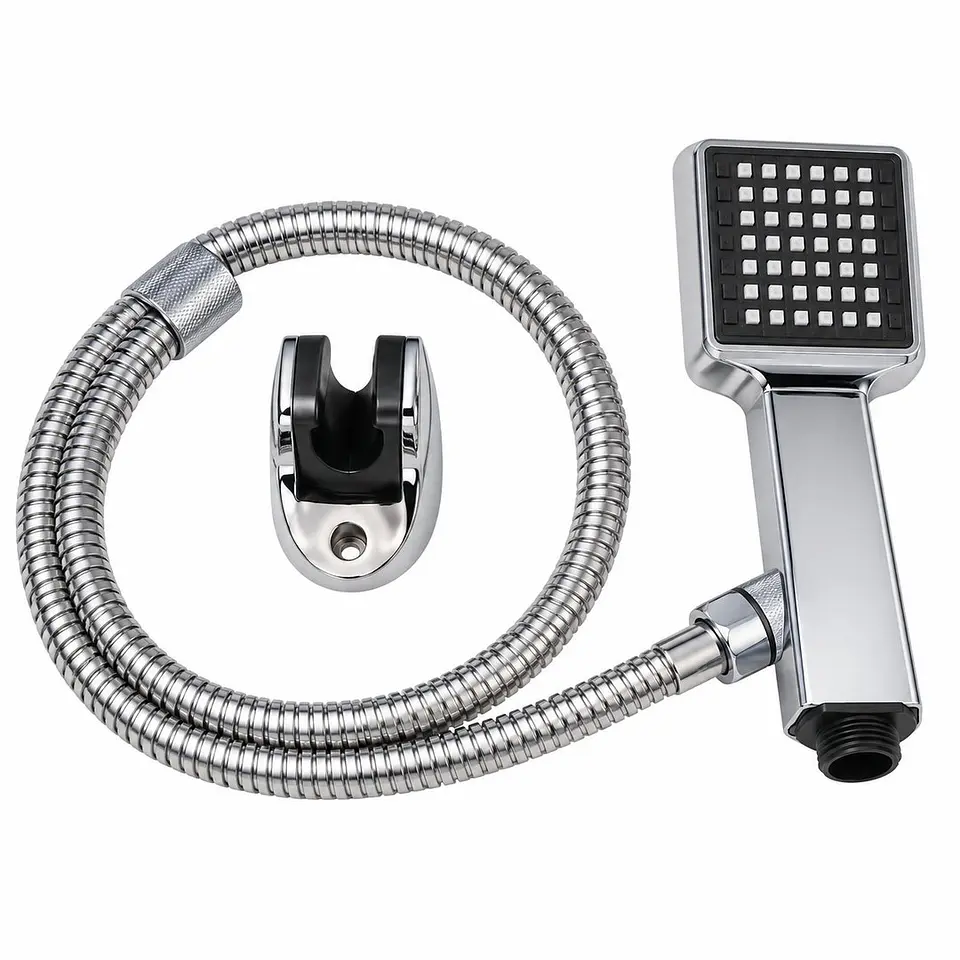 Kit ducha teléfono ABS cromada 1