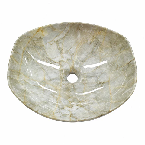 Lavamanos sobreponer agata 42 × 38 × 14 cm