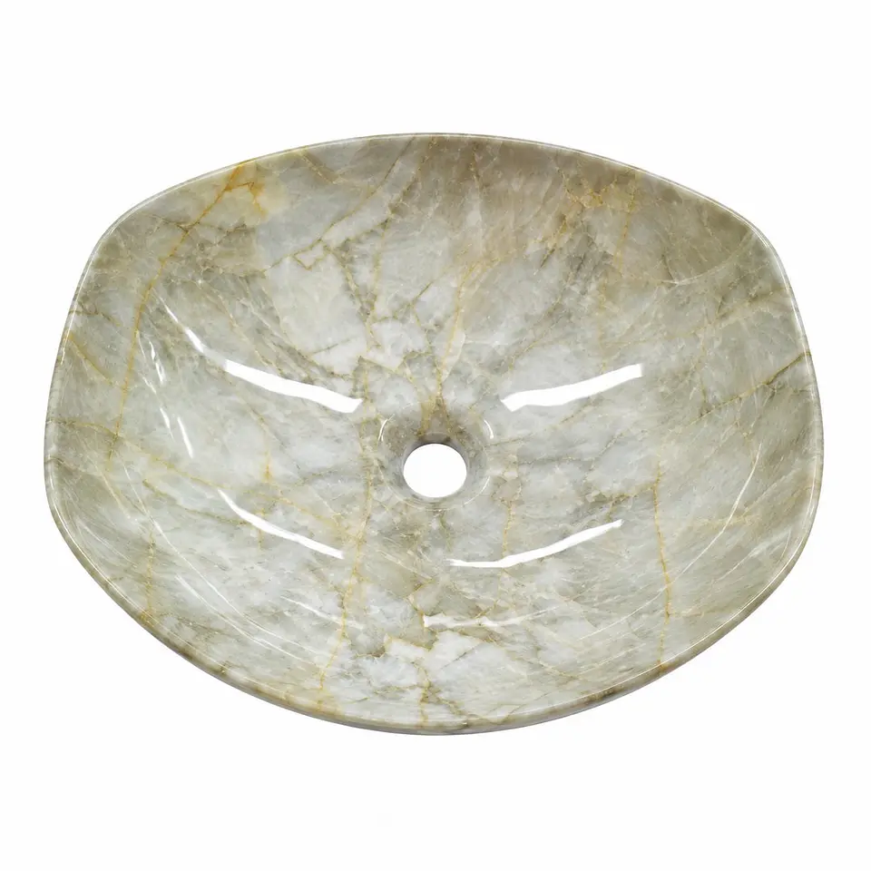 Lavamanos sobreponer agata 42 × 38 × 14 cm 1