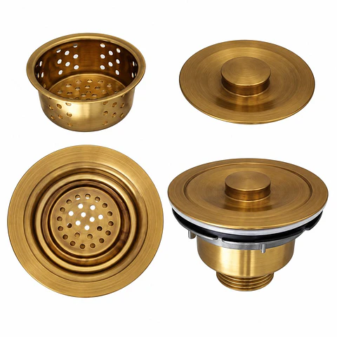 Canastilla lavaplatos oro 304