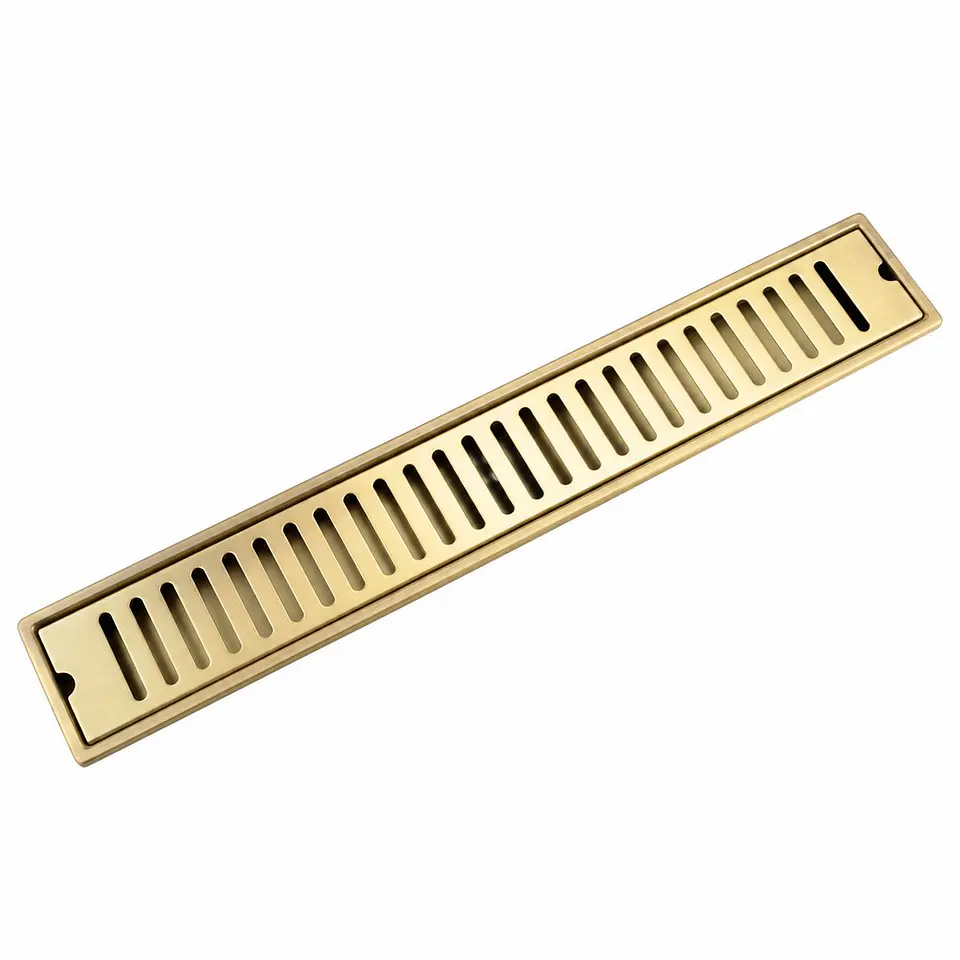Rejilla ranurada oro cepillado 10 × 20 370g 1