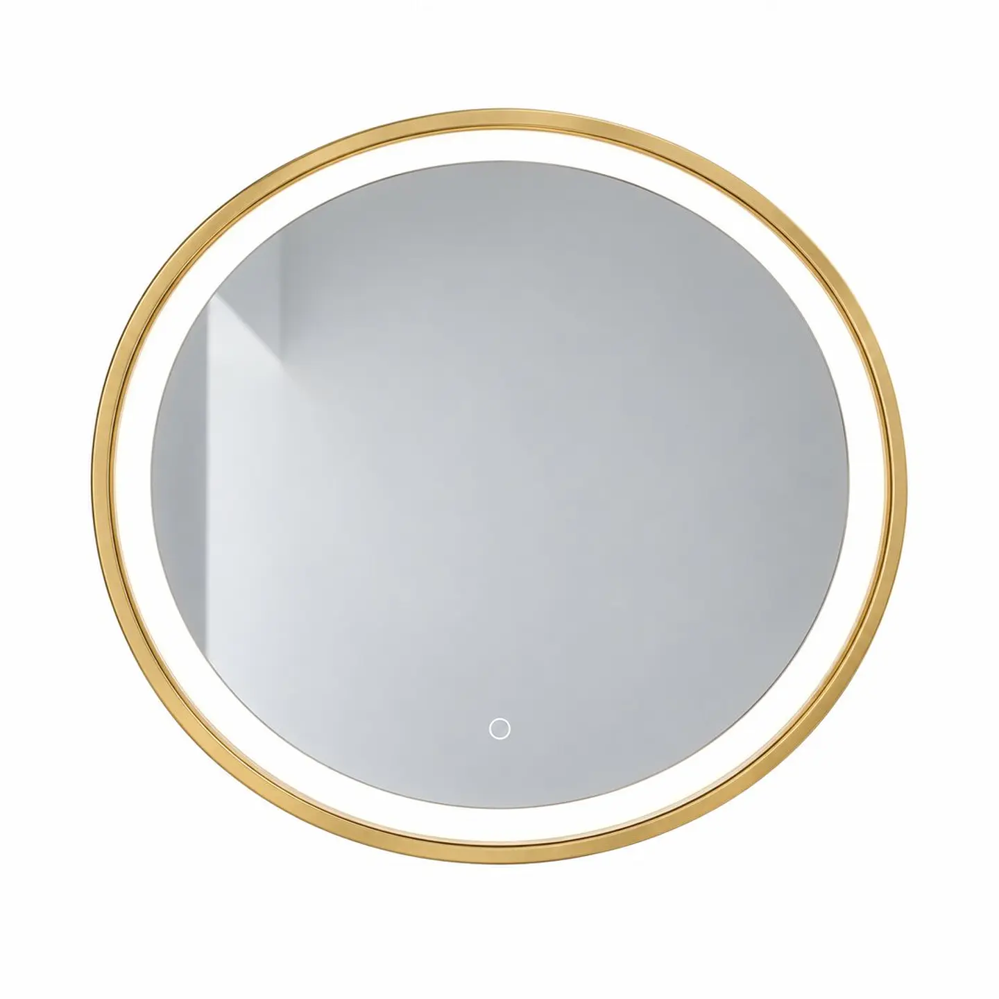 Espejo LED oro 80 × 80 1
