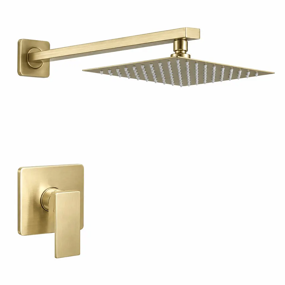 Conjunto ducha orca bronce antiguo 1