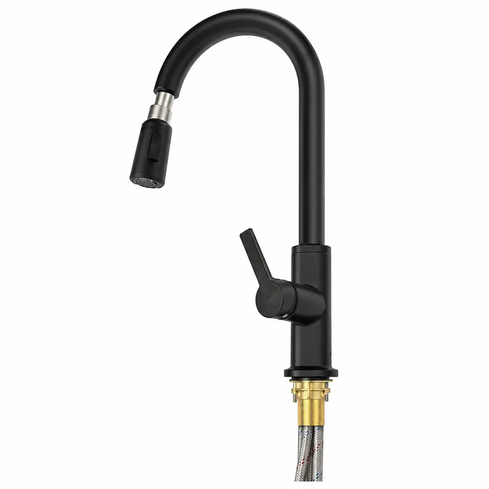 Monocontrol Extraible Lavaplatos Borneo Negro 1