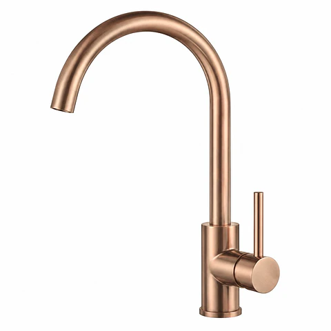 Monocontrol Lavaplatos Cuello Cisne Oro Rosa Cepillado