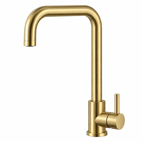 Monocontrol Lavaplatos Cuello 7 Oro Cepillado