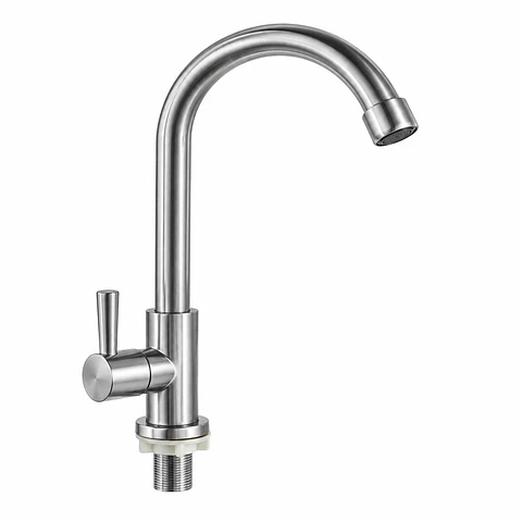 Llave Lavaplatos Meson Agua Fría Acero 304