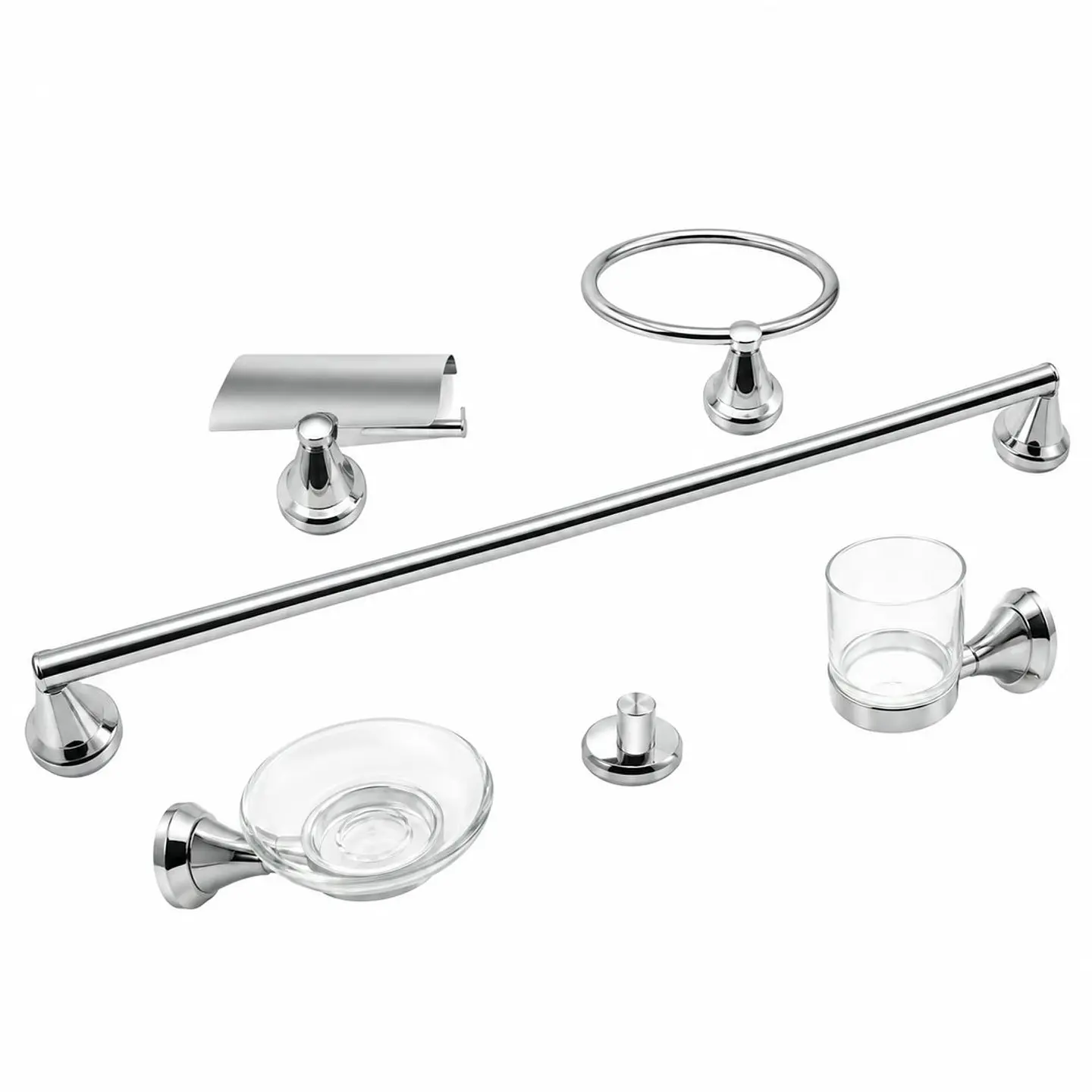Juego de Accesorios 6 Piezas Jabonera Ovalada 1