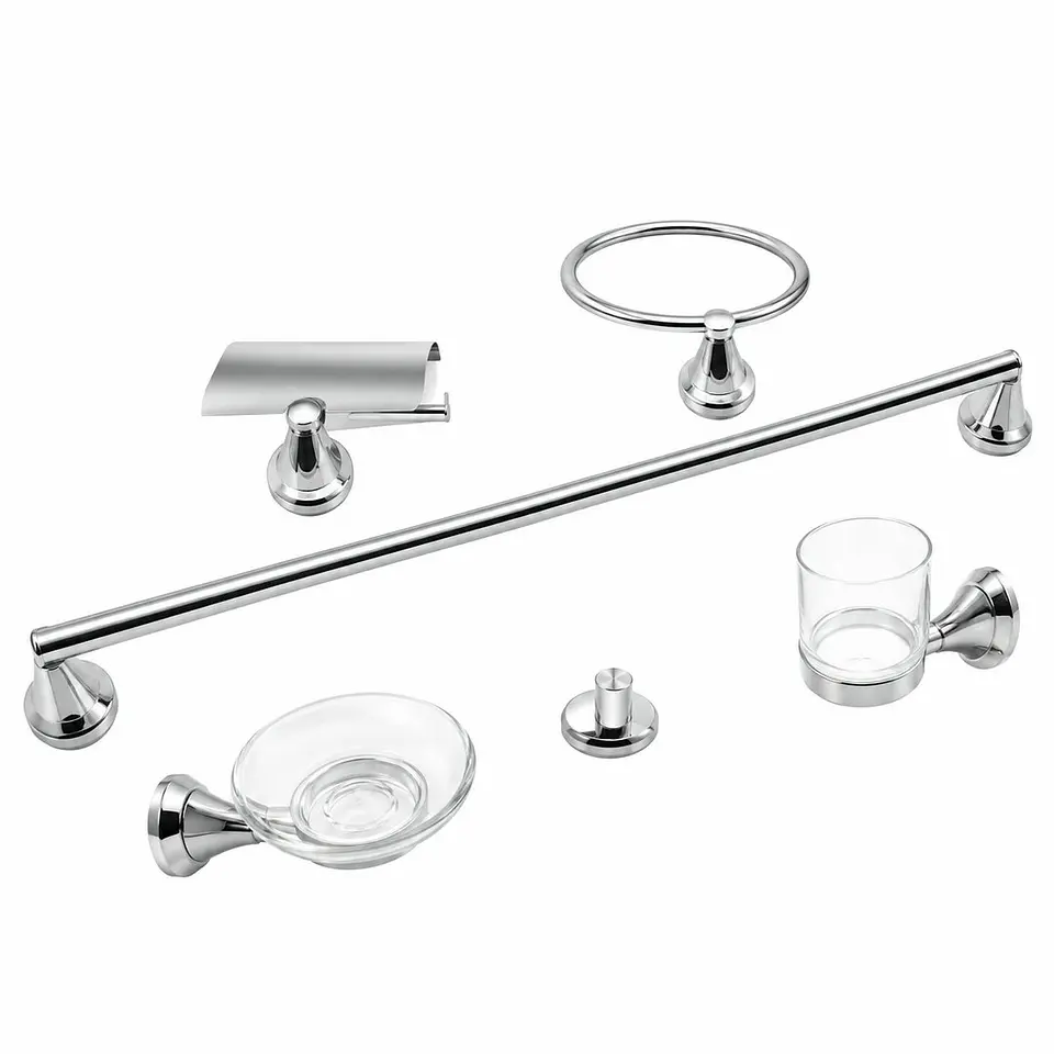Juego de Accesorios 6 Piezas Jabonera Ovalada 1