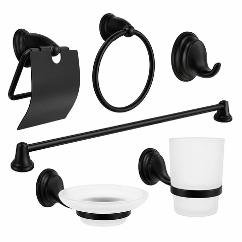 Juego de Accesorios 6 Piezas Negro