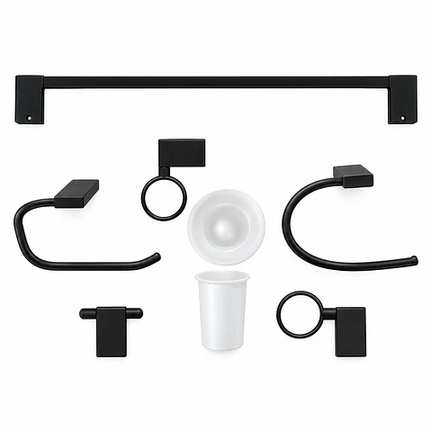 Juego de Accesorios Plano Negro