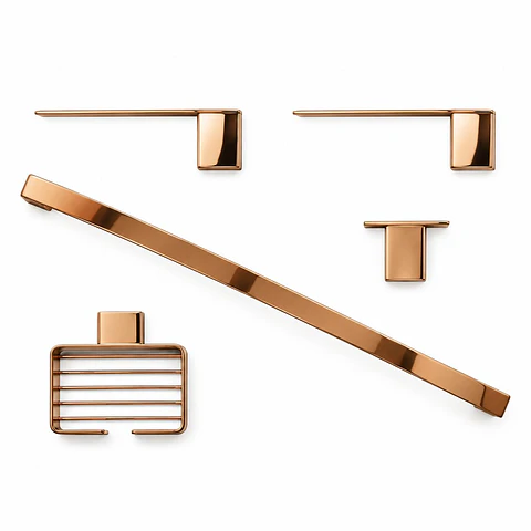 Juego de Accesorios Luxor 5 Piezas Oro Rosa