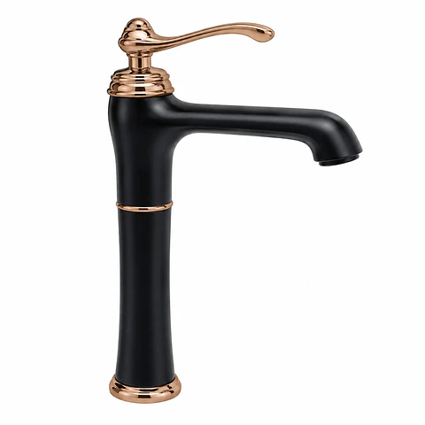 Monocontrol Lavamanos Alto Negro- Rosa (ref. Z1726GH)