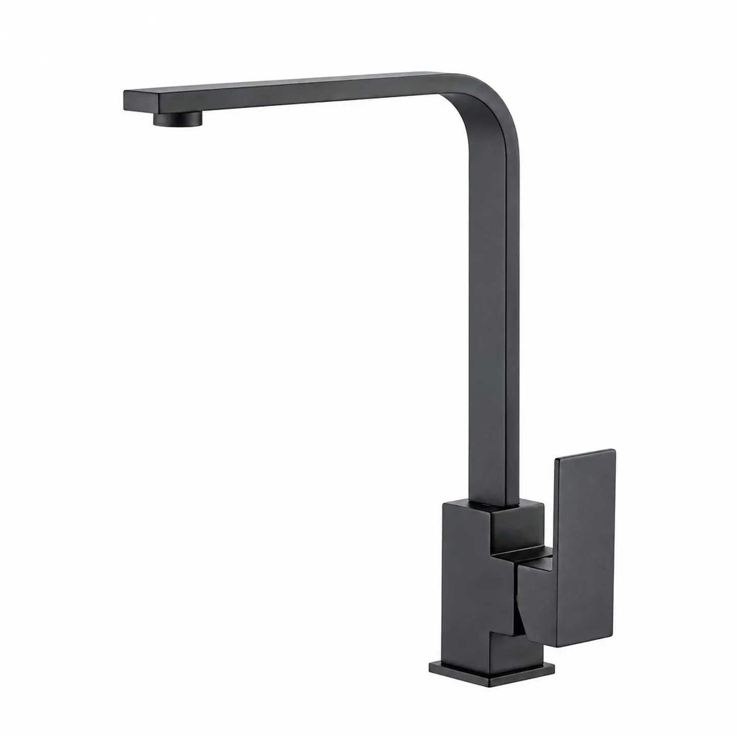 Monocontrol Lavaplatos Cuello en l Cuadrado Negro Mate 1