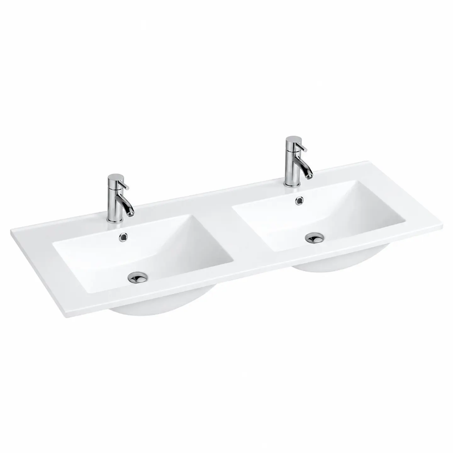 Lavamanos Integrado Pozuelo Doble Blanco 1210 × 460 × 170 1