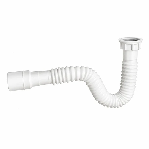 Sifón Flexible Blanco