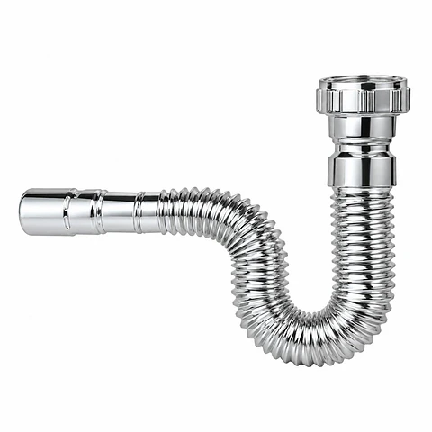 Sifón Flexible Cromado