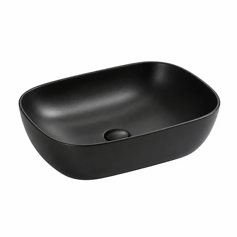 Lavamanos Rectangular Negro Mate 455 × 325 × 135 (ref. 78105B)