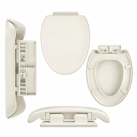 Tapa Asiento Cierre Lento Beige