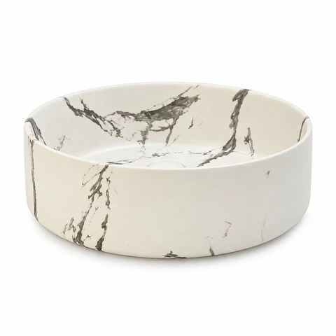 Lavamanos Redondo Carrara Mate360 × 360 × 120