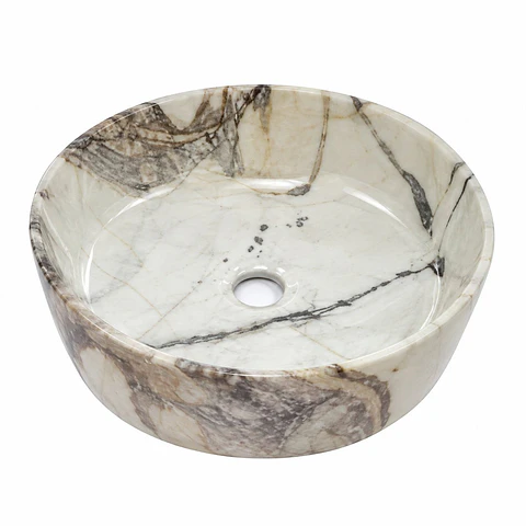Lavamanos Redondo Calacatta Brillante 435 × 435 × 105