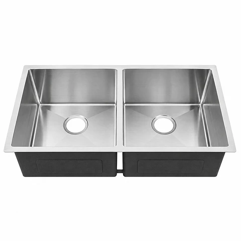 Lavaplatos Doble Acero 304 Satin77 × 45 × 21 cm Thickness:2.5+0.7 mm, 304 SS
