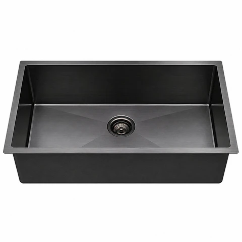 Lavaplatos Acero 304 Negro 60 × 40 × 21 cm Thickness 2.5+0.7 mm 304 SS
