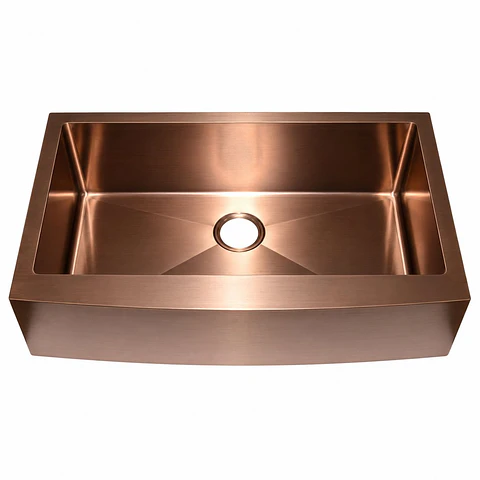 Lavaplatos Dominic Acero 304 Oro Rosa 65 × 50 × 21 cm Thickness:2.5+0.7 mm, 304 SS
