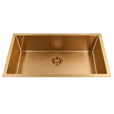 Lavaplatos Acero 304 Oro Rosa 60 × 45 × 21 cm Thickness:2.5+0.7 mm, 304 SS