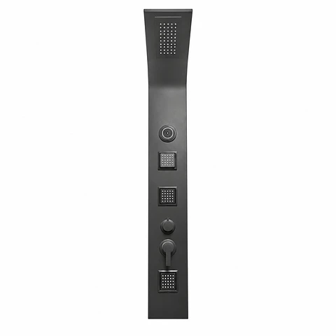 Torre Ducha Negra Mate Bluetooth