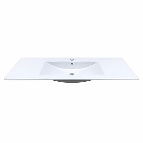 Lavamanos Integrado en Porcelana Blanco 60 × 40 cm
