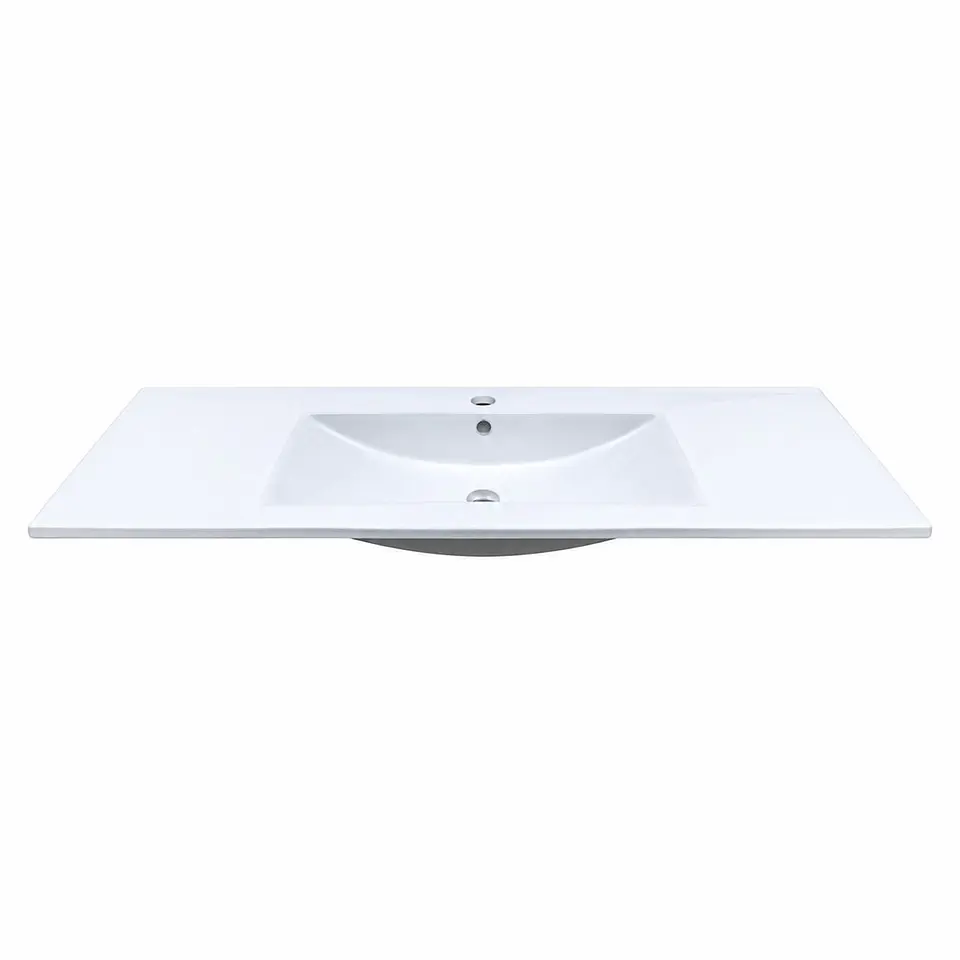 Lavamanos Integrado en Porcelana Blanco 60 × 40 cm 1