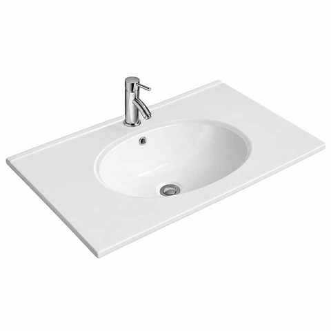 Lavamanos Integrado en Porcelana Blanco 60 × 47 cm (ref. CB8060R)
