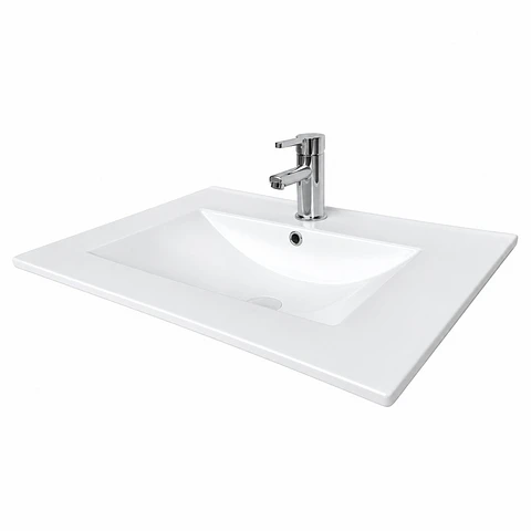 Lavamanos Integrado en Porcelana Blanco (ref. CB8070)
