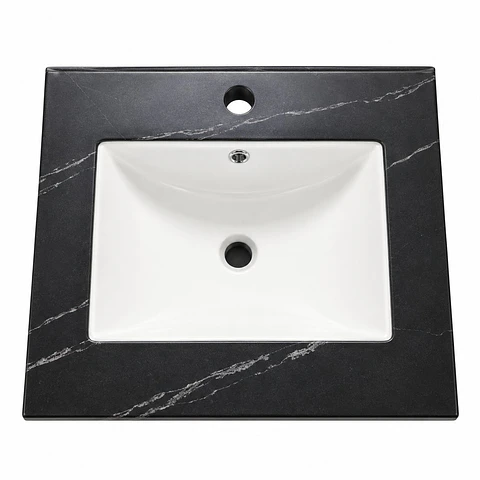 Lavamanos Integrado en Porcelana 50 × 40 cm Onix
