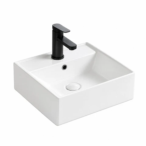 Lavamanos de Colgar Cerámico Blanco 33 × 28 × 13 cm