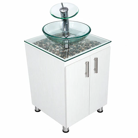 Combo Mueble RH 50 × 40 cm Vidrio Piedras