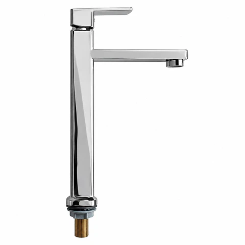 Llave Lavamanos Agua Fría Alta Cromada 835g