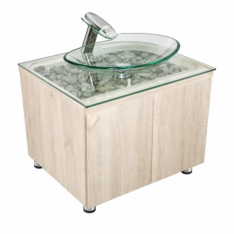 Combo Mueble RH 60 × 47 cm Vidrio Piedras