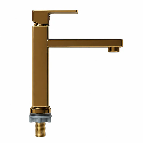 Llave Lavamanos Baja Agua Fría Oro 650g