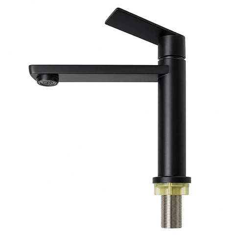 Llave Lavamanos Baja Lincon Negro