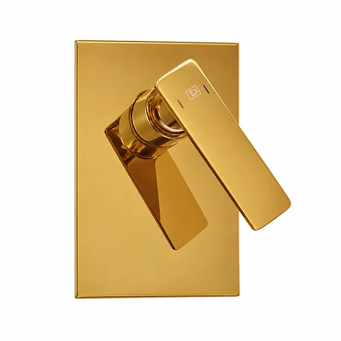 Monocontrol Ducha Plano Oro